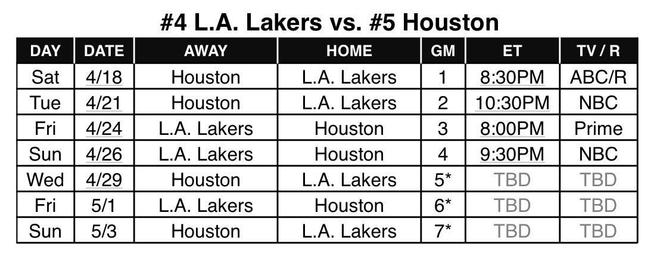 NBA季后赛火湖大战赛程出炉 詹姆斯单核迎战东契